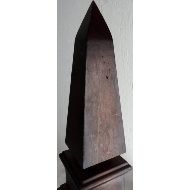 Vintage Wood Obelisk For Sale - Image 4 of 9