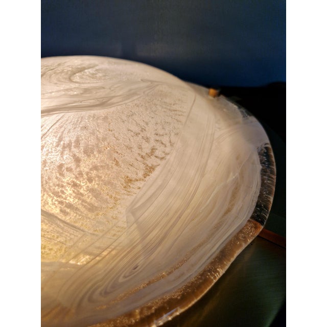 Large Brass and Murano Glass Ceiling Light from Hillebrand Lightning, 1970s For Sale - Image 12 of 18