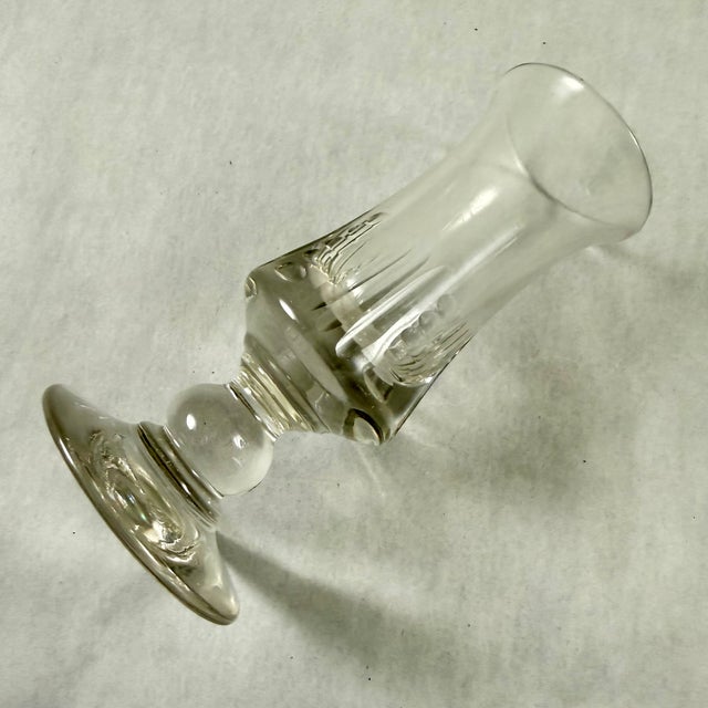 Late 19th C French Hand Blown Absinthe Glasses, Set/6 For Sale - Image 9 of 12