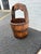 Antique Farmhouse Rustic Primitive Style Solid Wood Bucket With Arched Handle Solid wood, very heavy. This rustic antique...