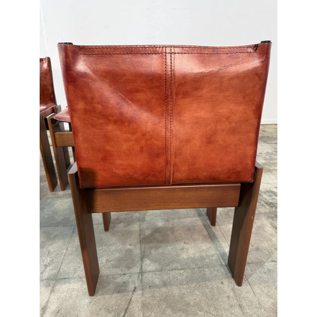 Set of 4 “Monk” Chairs by Afra & Tobia Scarpa, Italy, 1973 For Sale In Los Angeles - Image 6 of 9