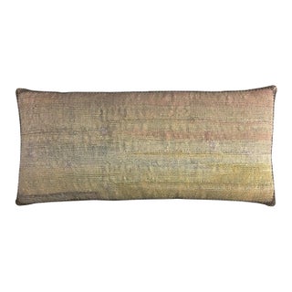 17th Century Antique Brussels Abstract Tapestry Pillow For Sale