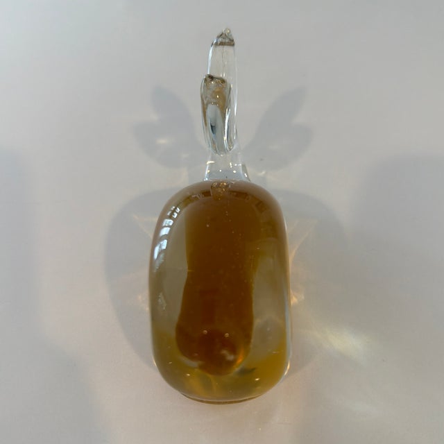 Mid-Century Modern Vintage Murano-Style Hand-Blown Glass Whale For Sale - Image 3 of 5