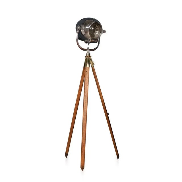 20th Century English Strand Electric Theatre Lamp on a Tripod Stand, 1960 For Sale - Image 13 of 13