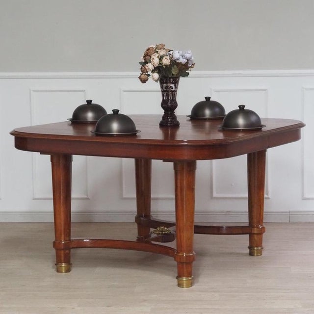 Extendable Dining Table in Mahogany For Sale - Image 13 of 18