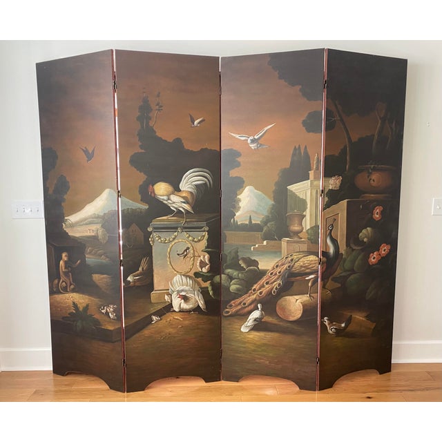 Late 20th Century Oil Painted Screen by Chelsea House For Sale - Image 13 of 13