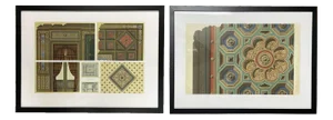 M.Cesar Daly, L'Architecture Privée au Dixneuviéme Siecle, 1871, Engravings, Framed, Set of 2