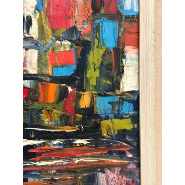 Pietrak, Abstract Composition, 1967, Oil on Canvas, Framed For Sale - Image 7 of 18