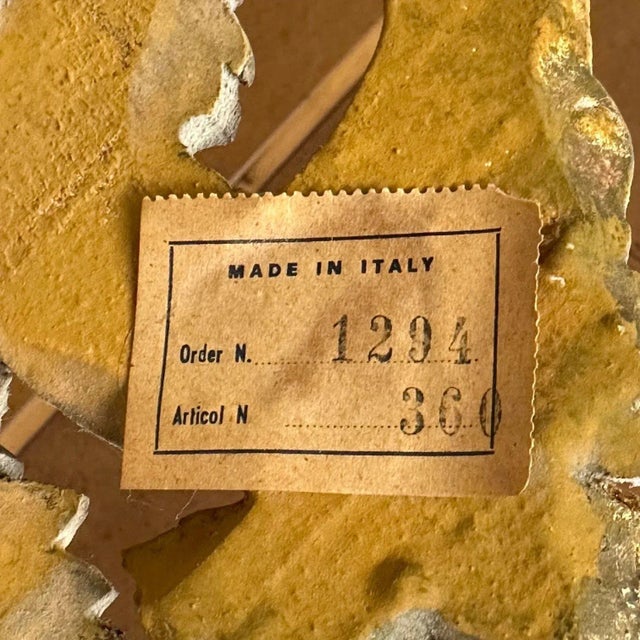 Italian Wall, Console, Mantle or Pier Mirror. 1930s. Gilt Gold, Carved For Sale - Image 9 of 9