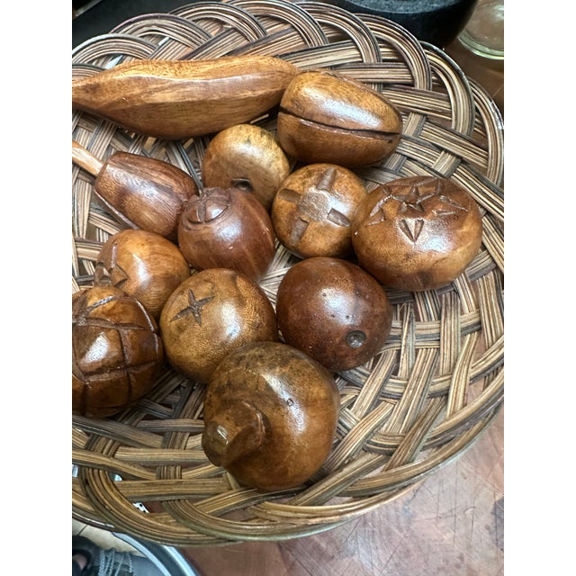 1960’s Wooden Mid-Century Modern Carved Fruit. Set of 12 For Sale In Atlanta - Image 6 of 6