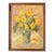 Vintage Daffodil Oil Painting on Grumbacher Ny Canvas, Original Mid Century Floral in Gold Frame, Impressionist Flower Art. Signed Mahaffey For Sale