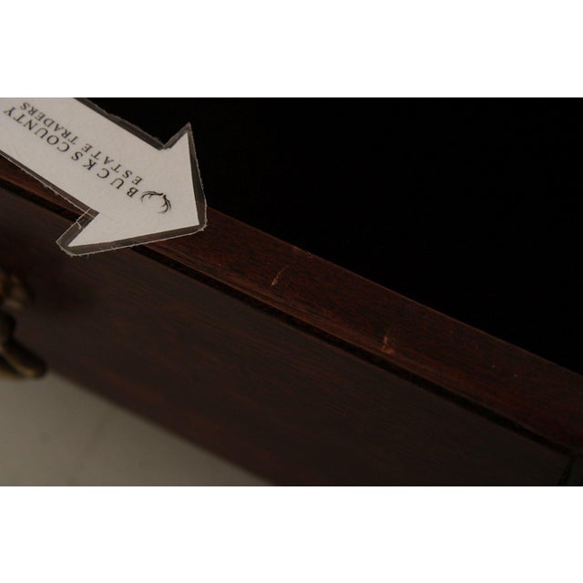 Chippendale Henkel Harris Mahogany Shaving Mirror For Sale - Image 3 of 12