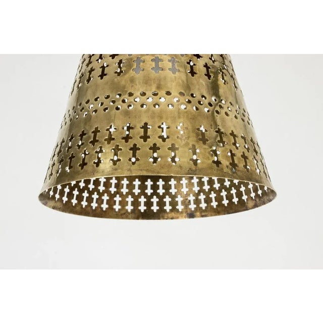 Gold Modern Brass Pendant Light by Hans Bergström, 1950s For Sale - Image 8 of 10