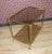 Metal Brass & Glass Side Table on Wheels, 1970s For Sale - Image 7 of 8