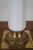 Mid 20th Century Vintage Tyndale Brass Milk Glass Neoclassical Column Table Lamp For Sale - Image 5 of 11