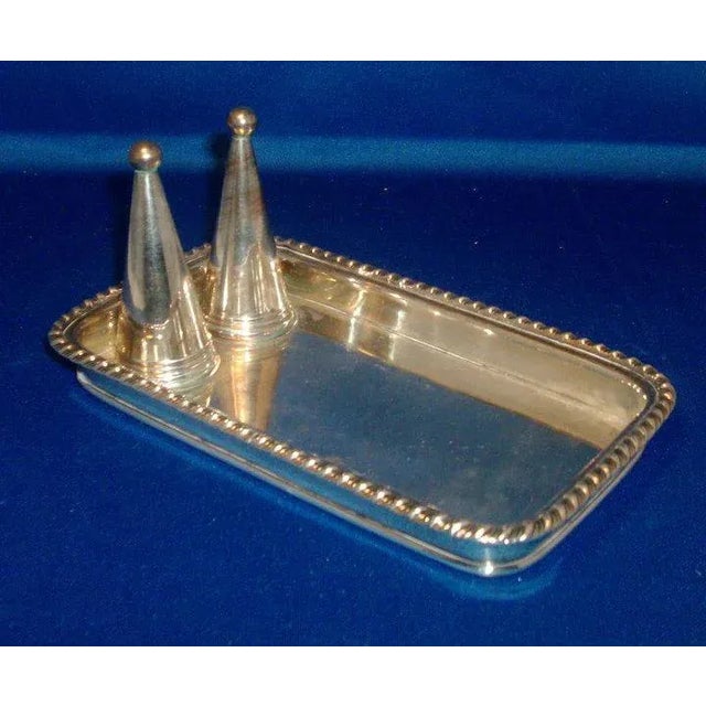 Early 19th Century Old Sheffield Silver on Copper Candle Tray & Snuffer - 3 Pieces For Sale In New York - Image 6 of 10