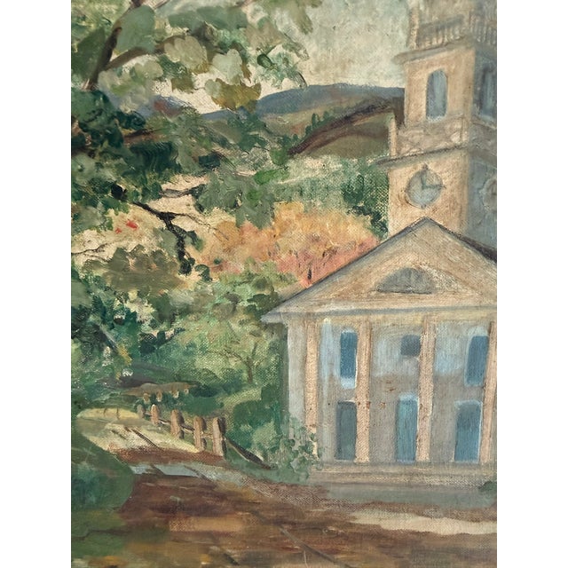 Mid 20th Century New England American Church Landscape For Sale In Minneapolis - Image 6 of 6