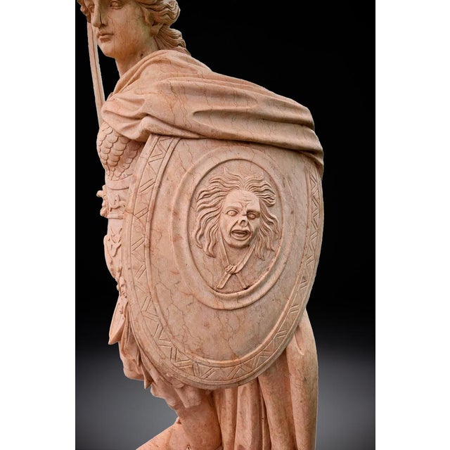 Italian Artist, Sculpture of Minerva, 1920, Marble For Sale - Image 8 of 11