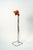 1970s Scandinavian Modern Space Age Orange Floor Lamp with Chrome Pole and Geometric Base by Börje Claes for Ikea, 1970s For Sale - Image 5 of 5