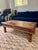 Vintage Indian Sheesham Wood Coffee Table With Iron Nailhead Detail and Baluster Legs For Sale In Los Angeles - Image 6 of 6