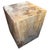 Andrianna Shamaris Petrified Wood Side Table with Cracked Resin For Sale - Image 15 of 18
