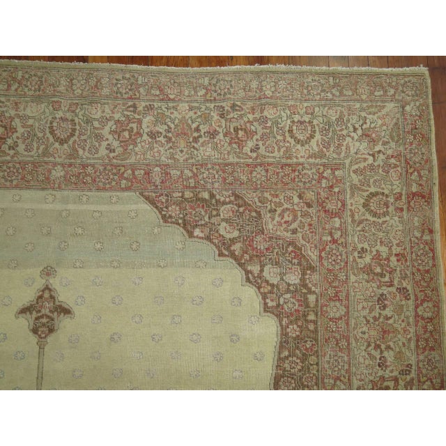 Antique Persian Tabriz Rug - 6'8" x 9' For Sale - Image 4 of 6