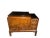 Japanese Antique Burled Wood Copper Lined Japanese Hibachi Cabinet For Sale - Image 3 of 11