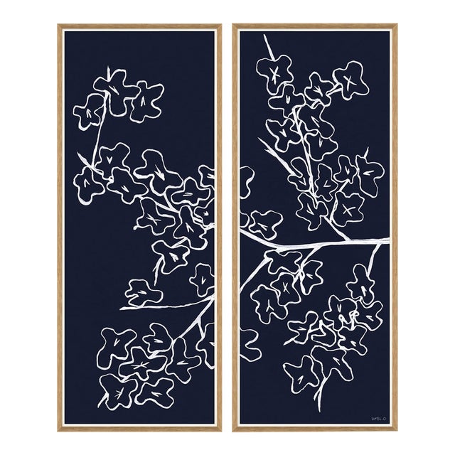 Cherry Blossom I and II by Susan Hable For Sale