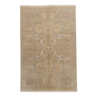 Agra Design Hand Knotted Rug 6'4 X 9'9 For Sale