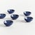 Set the table with a composition in blue. This little stoneware dip bowl set with modern striated design is also perfect...