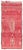 Doris Leslie Blau Vintage Moroccan Abstract Brick Red Hand-Knotted Wool Rug For Sale