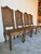 Vintage French Country Louis XV–Style Carved Wood Dining Chairs With Cane Backs — Set of 4 For Sale - Image 4 of 12