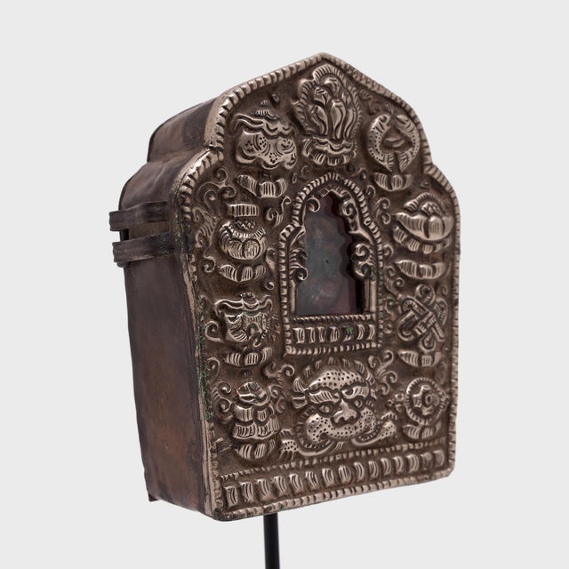 Tibetan Traveling Shrine, C. 1850 For Sale - Image 4 of 6