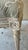 Beige Pair of Vintage Louis XVI Style Painted Dining Chairs With Sage & Blush Jacquard Upholstery For Sale - Image 8 of 10