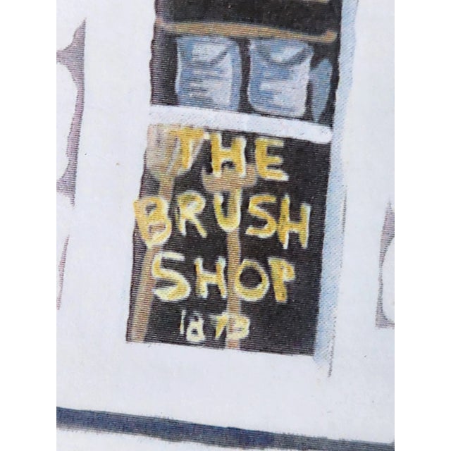 Victoria Street Framed Gouache Giclee Print Painting Signed by Artist Lynn Hanley Wall Art For Sale - Image 13 of 17