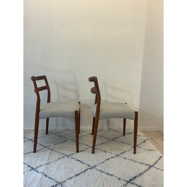 Anne Chairs with Teak Frames by Johannes Andersen for Uldum Møbelfabrik, 1960s, Set of 2 For Sale - Image 9 of 14