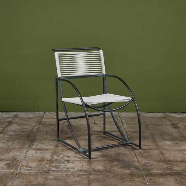 1970s Set of Six Kipp Stewart Bronze Patio Dining Armchairs for Terra For Sale In Los Angeles - Image 6 of 18