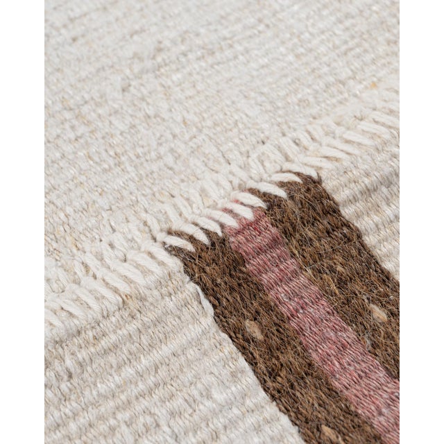 Modern Large Vintage Turkish Kilim Flat Weave Rug Runner 14ft X 26ft For Sale - Image 3 of 14