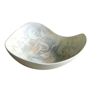 Large Sascha Brastoff Mid-Century Modern Decorative Bowl For Sale