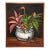 Vintage Botanical Painting on Canvas For Sale