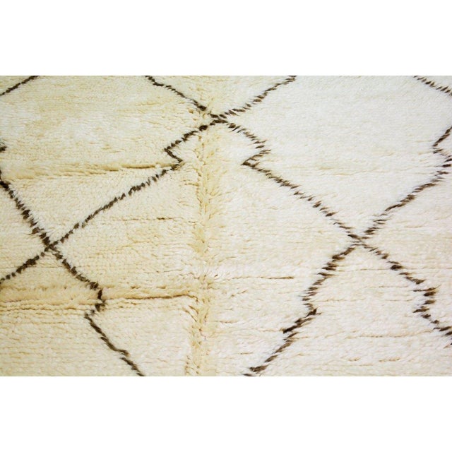 Moroccan Moroccan Modern Hand Knotted Wool Rug, 9'2"x12'2" For Sale - Image 3 of 5