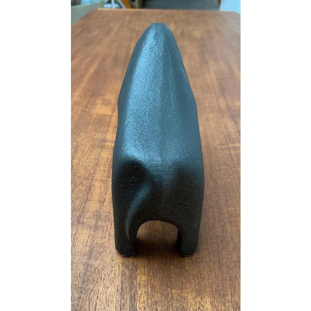 Vintage Cast Iron Bull Figurine For Sale - Image 6 of 17