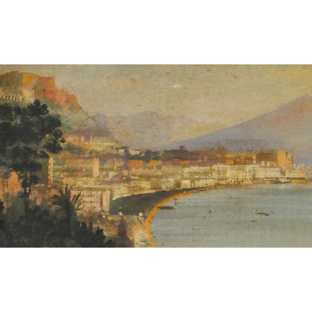 Contemporary View of Naples, Posillipo School, Italy, Oil on Canvas, Framed For Sale - Image 3 of 5