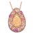 Natural Ethiopian Opal Sapphire Necklace 14k Gold 11.5 TCW GIA Certified For Sale - Image 15 of 18
