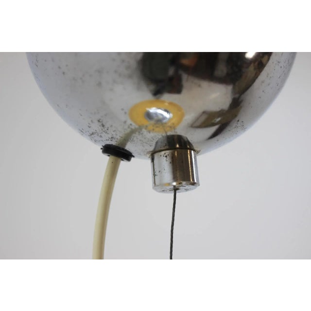 Mid-Century Glass Pendant, 1980s, in Very Good conditions. Designed 1980 to 1989 European Plug (up to 250V).The wiring of...