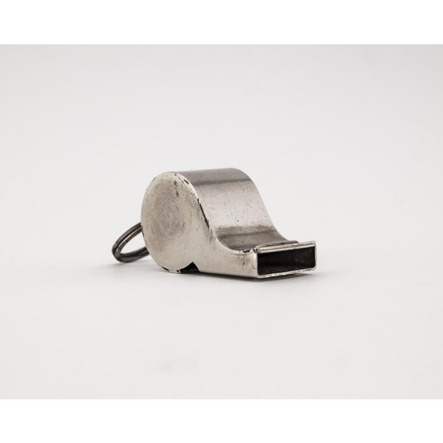 Wood German Metal Whistle with Wooden Pea Leather Cord and Metal Chain, 1940s, Set of 3 For Sale - Image 7 of 18