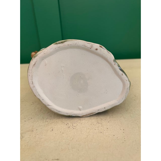 1980s Vintage Majolica Mallard Duck Pitcher For Sale - Image 5 of 6