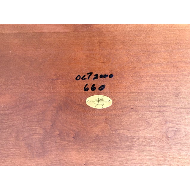 Large Walnut Cocktail Table by Wright Table Company For Sale - Image 11 of 12