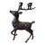 Bronze Metal Deer Stag Candelabra - Late 20th Century 14.5”t For Sale