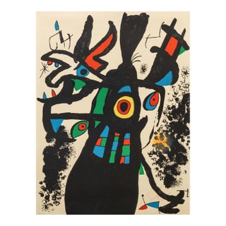 Joan Miro Montroig 3 (M. 955) Signed Modern Lithograph in Colors h.c. 3/10 For Sale